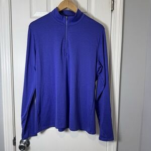 Slazenger Womens XL Hydro Dri Tech Long Sleeve Golf Pullover Jacket Purple